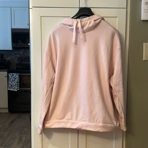 Nike sweatshirt. Light Pink. Pull over with high neck and hood.